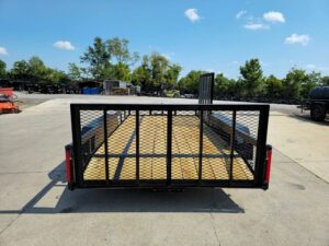 7×14 Dovetail Utility Trailer with Side Gate and Rear Gate (2) 3500lb Axles 7K GVWR - Image 9