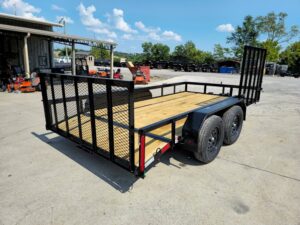 7×14 Dovetail Utility Trailer with Side Gate and Rear Gate (2) 3500lb Axles 7K GVWR - Image 10
