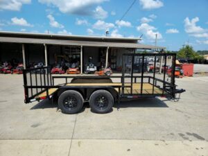7×14 Dovetail Utility Trailer with Side Gate and Rear Gate (2) 3500lb Axles 7K GVWR - Image 11