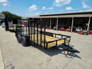 7×14 Dovetail Utility Trailer with Side Gate and Rear Gate (2) 3500lb Axles 7K GVWR - Image 12
