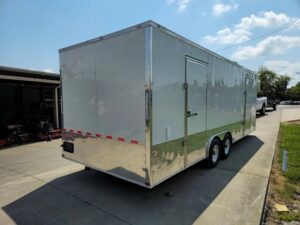 Enclosed Trailer White 8.5′ X 24′ Custom (2) 5,200lbs - Image 9