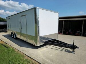 Enclosed Trailer White 8.5′ X 24′ Custom (2) 5,200lbs - Image 3