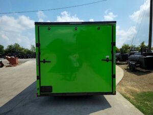 8.5×24 Neon Green Enclosed Trailer with Blackout Trim (2) 5200lb Axles - Image 8