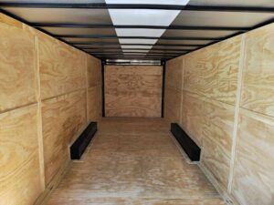 8.5×24 Neon Green Enclosed Trailer with Blackout Trim (2) 5200lb Axles - Image 11