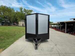 Enclosed Trailer 8.5′ X 28′ Silver With Blackout Trim - Image 3