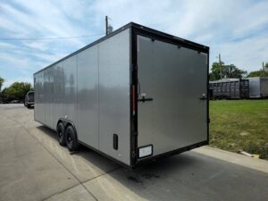 Enclosed Trailer 8.5′ X 28′ Silver With Blackout Trim - Image 5