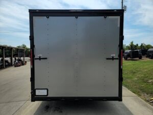 Enclosed Trailer 8.5′ X 28′ Silver With Blackout Trim - Image 6
