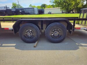 6.4×18 Utility Trailer Powder Coated Dovetail (2) 3,500lb Axles 7k GVWR - Image 5