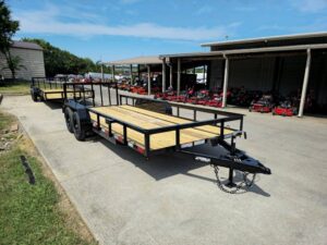 6.4×18 Utility Trailer Powder Coated Dovetail (2) 3,500lb Axles 7k GVWR - Image 11