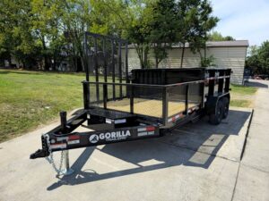 7×16 IBeam Hybrid Hydraulic Dump Trailer with 3ft Sides (2) 6K Axles - Image 3