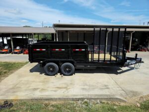 7×16 IBeam Hybrid Hydraulic Dump Trailer with 3ft Sides (2) 6K Axles - Image 9