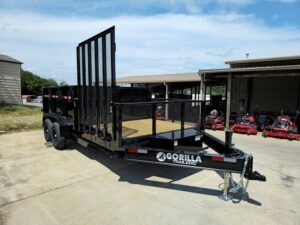 7×16 IBeam Hybrid Hydraulic Dump Trailer with 3ft Sides (2) 6K Axles - Image 10