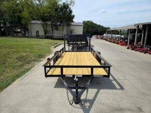 6.4×14 Straight Deck Utility Trailer 3,500lb Axle With Tall Gate - Image 2