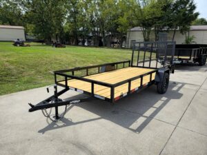 6.4×14 Straight Deck Utility Trailer 3,500lb Axle With Tall Gate - Image 3