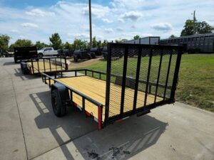 6.4×14 Straight Deck Utility Trailer 3,500lb Axle With Tall Gate - Image 9