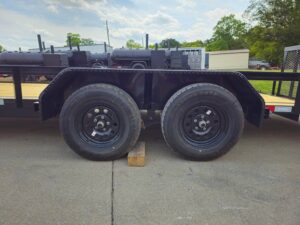 7×20 Utility Trailer Dovetail Powder Coated W/gate (2) 3500lb Axles 7k GVWR - Image 16