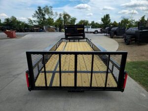 7×20 Utility Trailer Dovetail Powder Coated W/gate (2) 3500lb Axles 7k GVWR - Image 6