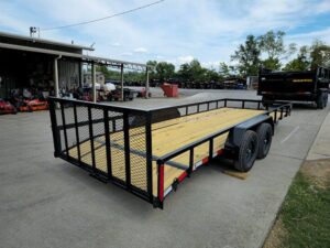 7×20 Utility Trailer Dovetail Powder Coated W/gate (2) 3500lb Axles 7k GVWR - Image 7