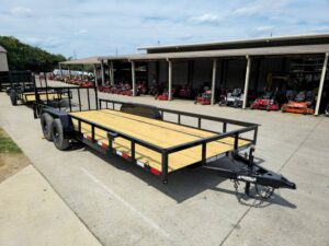 7×20 Utility Trailer Dovetail Powder Coated W/gate (2) 3500lb Axles 7k GVWR - Image 9