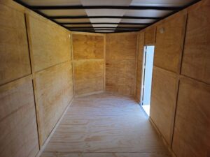 7′ X 16′ White Vnose Enclosed Trailer (2) 3,500lb Axles 7ft With Splash Guards - Image 13