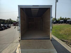 7′ X 16′ White Vnose Enclosed Trailer (2) 3,500lb Axles 7ft With Splash Guards - Image 16