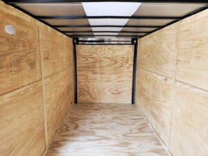 7×16 Charcoal V-Nose Enclosed Storage Trailer (2) 3,500lb Axles - Image 11