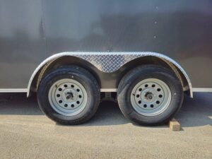 7′ x 14′ Charcoal Gray Enclosed Trailer 8ft Interior (2) 3500 lb Axles - Image 10