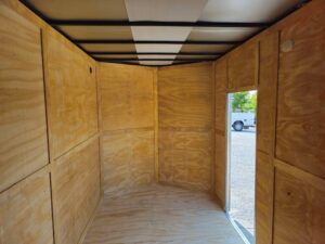 7′ x 14′ Charcoal Gray Enclosed Trailer 8ft Interior (2) 3500 lb Axles - Image 12