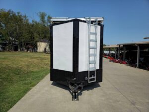 Enclosed Trailer 8.5′ X 24′ White Hybrid Drone and Equipment Hauler - Image 5