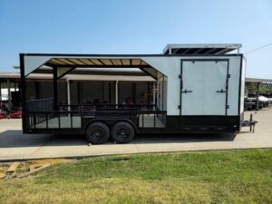 Enclosed Trailer 8.5′ X 24′ White Hybrid Drone and Equipment Hauler - Image 7