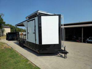 Enclosed Trailer 8.5′ X 24′ White Hybrid Drone and Equipment Hauler - Image 6