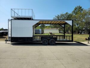 Enclosed Trailer 8.5′ X 24′ White Hybrid Drone and Equipment Hauler - Image 12