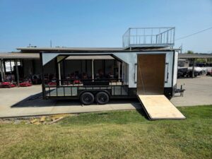 Enclosed Trailer 8.5′ X 24′ White Hybrid Drone and Equipment Hauler - Image 11