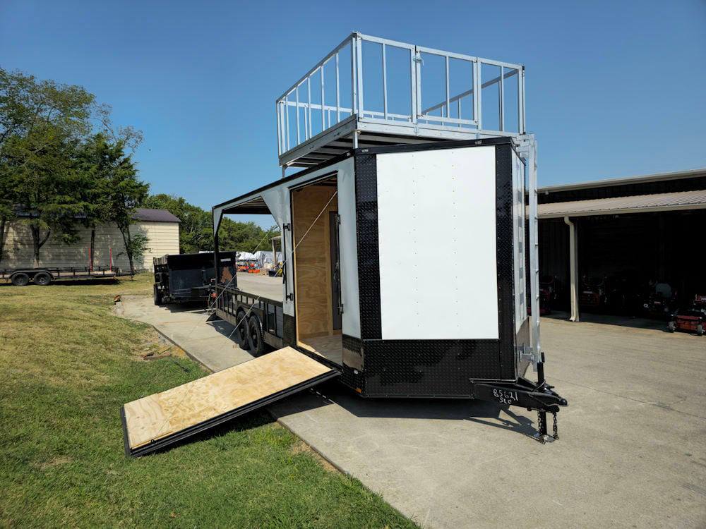 Enclosed Trailer 8.5′ X 24′ White Hybrid Drone and Equipment Hauler Enclosed Trailer 8.5′ X 24′ White Hybrid Drone and Equipment Hauler - Image 1