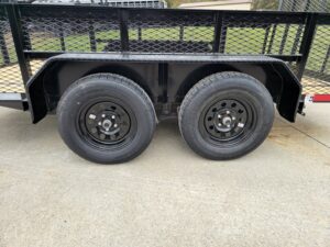 6.4×12 Straight Deck Utility Trailer with 2ft Mesh Sides (2) 3,500lb Axles - Image 5