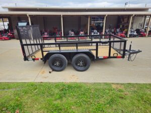 6.4×12 Straight Deck Utility Trailer with 2ft Mesh Sides (2) 3,500lb Axles - Image 9