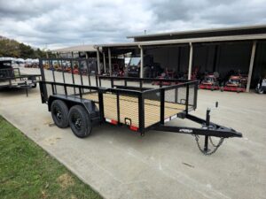 6.4×12 Straight Deck Utility Trailer with 2ft Mesh Sides (2) 3,500lb Axles - Image 10