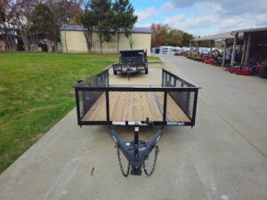 6.4×12 Straight Deck Utility Trailer with 2ft Mesh Sides (2) 3,500lb Axles - Image 18