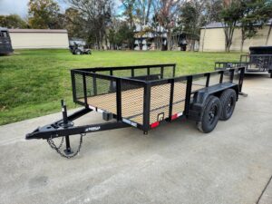6.4×12 Straight Deck Utility Trailer with 2ft Mesh Sides (2) 3,500lb Axles - Image 19