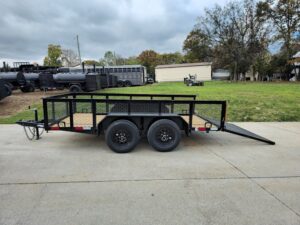 6.4×12 Straight Deck Utility Trailer with 2ft Mesh Sides (2) 3,500lb Axles - Image 20