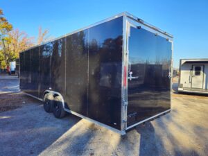 Custom Enclosed Trailer 8.5′ X 28′ Black Event Storage - Image 5