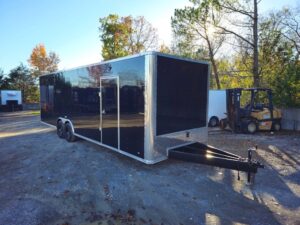 Custom Enclosed Trailer 8.5′ X 28′ Black Event Storage - Image 2
