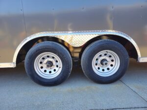 Enclosed Trailer 8.5′ X 24′ Tandem Axle Charcoal Grey 7′ Interior Motorcycle Car Hauler - Image 5