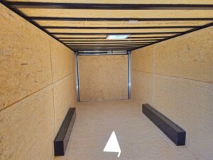 Enclosed Trailer 8.5′ X 24′ Tandem Axle Charcoal Grey 7′ Interior Motorcycle Car Hauler - Image 11