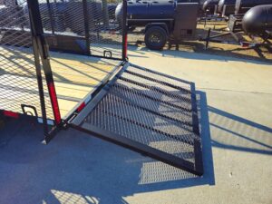 6.4′ X 12′ Straight Deck Tandem Utility Trailer 4ft Mesh Sides (2) 3,500lb Axles - Image 11
