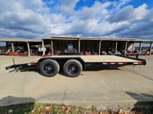 7′ X 18′ Wood Deck Car Hauler WIth Removable Fender 5,200 lb Axles - Image 11