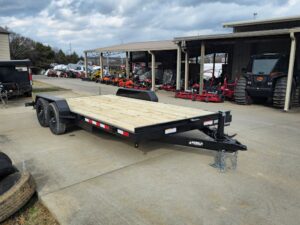 7′ X 18′ Wood Deck Car Hauler WIth Removable Fender 5,200 lb Axles - Image 12
