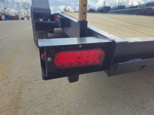 7′ X 18′ Wood Deck Car Hauler WIth Removable Fender 5,200 lb Axles - Image 18