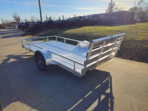 6.4’x12′ Aluminum Utility Trailer With Gate Aluminum Wheels 3500 lb Axle - Image 9
