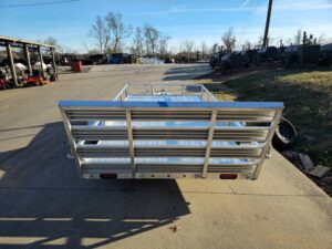 6.4’x12′ Aluminum Utility Trailer With Gate Aluminum Wheels 3500 lb Axle - Image 10